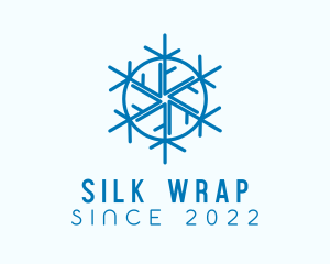 Snowflake Refrigeration Cooling logo design