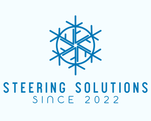 Snowflake Refrigeration Cooling logo design