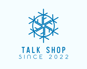 Snowflake Refrigeration Cooling logo design