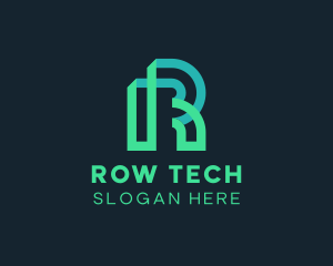 Professional Tech Startup Letter R logo design