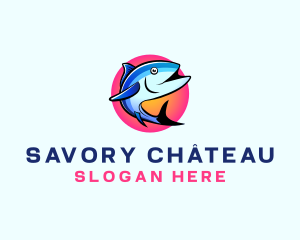 Seafood Tuna Fish logo design