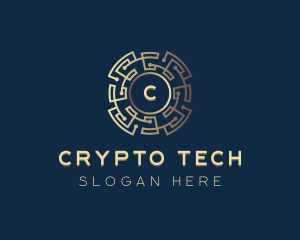 Crypto Currency Circuit logo design