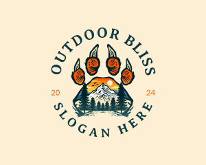 Outdoor Mountain Claw logo design