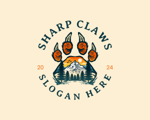 Outdoor Mountain Claw logo design