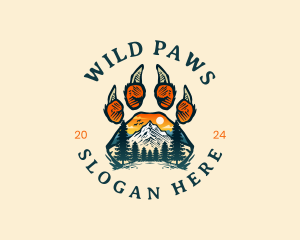 Outdoor Mountain Claw logo design