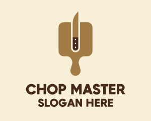 Knife Chopping Board logo design