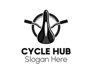 Retro Bicycle Saddle  logo design