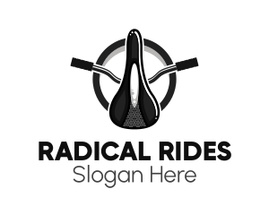 Retro Bicycle Saddle  logo design