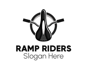 Retro Bicycle Saddle  logo design