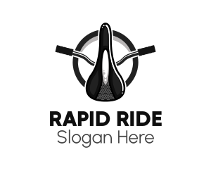 Retro Bicycle Saddle  logo design