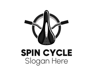 Retro Bicycle Saddle  logo design