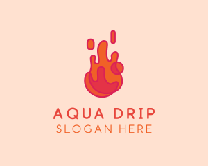 Slime Liquid Drip logo design