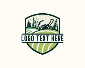 Grass Field Lawn Mower logo