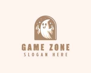 Spooky Scary Ghost  Logo