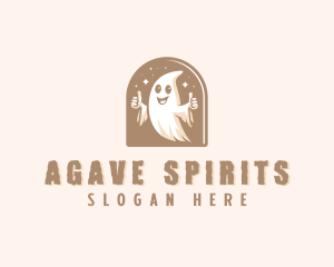 Spooky Scary Ghost  logo design