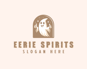 Spooky Scary Ghost  logo design