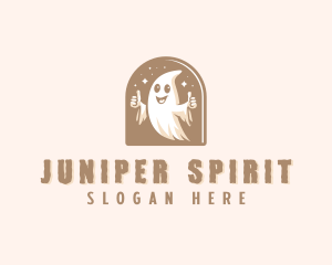 Spooky Scary Ghost  logo design