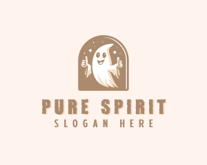 Spooky Scary Ghost  logo design