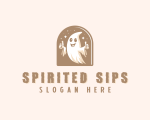 Spooky Scary Ghost  logo design