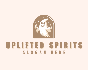 Spooky Scary Ghost  logo design