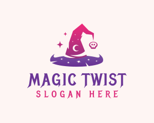 Witch Wizard Hat logo design
