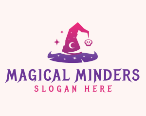 Witch Wizard Hat logo design