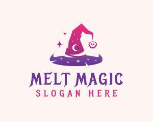 Witch Wizard Hat logo design