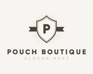 Ribbon Shield Boutique logo design