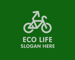 Eco Bike Arrow  logo design