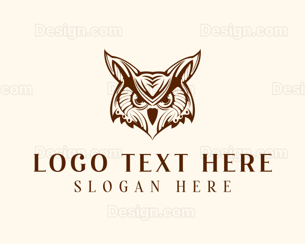 Wild Horned Owl Logo