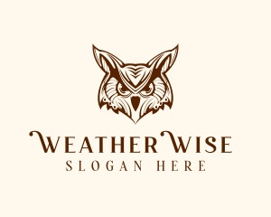 Wild Horned Owl logo design