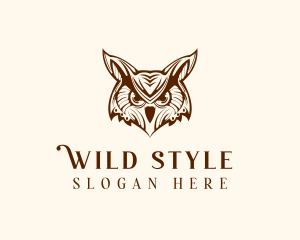 Wild Horned Owl logo design