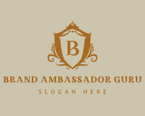 Ornate Royal Shield logo design