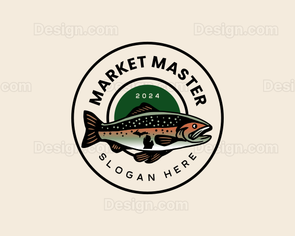 Michigan Fish Trout Logo