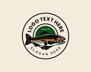 Michigan Fish Trout Logo