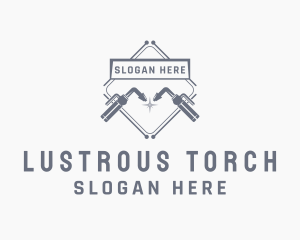 Mechanic Welding Torch  logo design