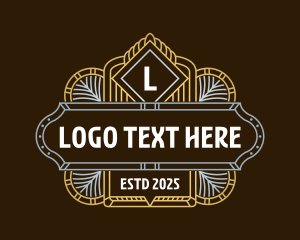 Geometrical Art Deco logo