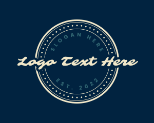 Generic Cursive Badge logo