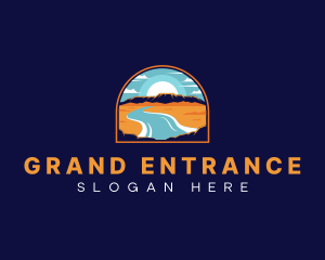 Grand Mesa Mountain logo design