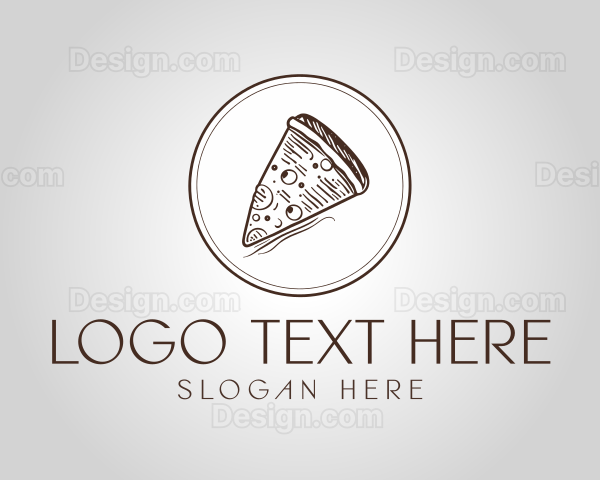 Handmade Pizza Pizzeria Logo