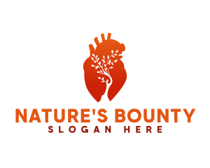 Natural Heart Tree logo design