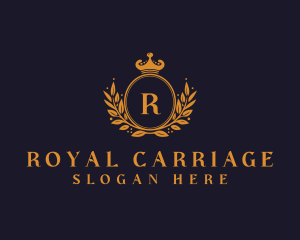 Royal Wreath  Crown Monarch logo design