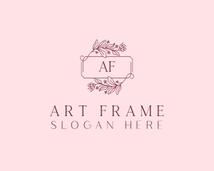 Floral Wreath Frame logo design