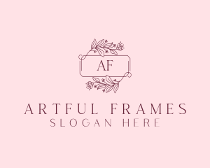 Floral Wreath Frame logo design