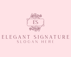 Floral Wreath Frame logo design