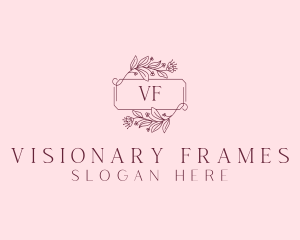 Floral Wreath Frame logo design