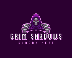 Horror Grim Reaper logo design