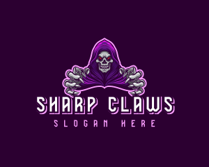 Horror Grim Reaper logo design