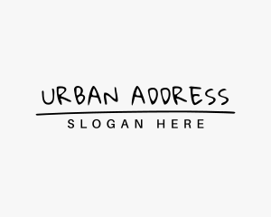 Urban Handwritten Brand logo design