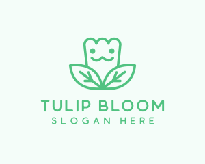 Tulip Flower Plant logo design